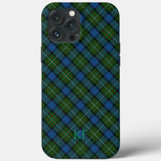 Fergusson Offizielles Tartan mit Monogramm/Name Case-Mate iPhone Hülle (Rückseite)