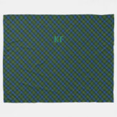 Fergusson Offizielles Tartan mit Monogramm/Name Fleecedecke (Vorderseite (Horizontal))
