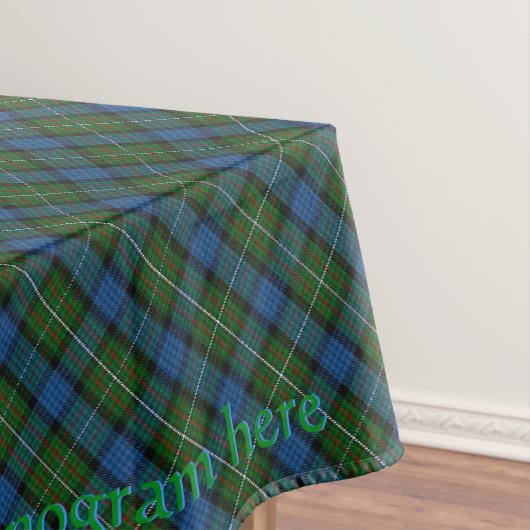 Fergusson Offizielles Tartan mit Monogramm/Name Tischdecke (Beispiel)