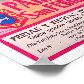 Feria de Pamplona Vintag 1948 Poster (Ecke)