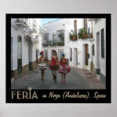 Feria in Nerja (Andalusien), Spanien Poster (Vorne)