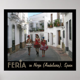 Feria in Nerja (Andalusien), Spanien Poster