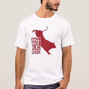 Feria - Logocouleur rouge / blanc & taureau T-Shirt