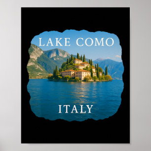 Ferien am Comer See Italien Bellagio Sommer Italie Poster