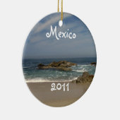 Ferien-Ansicht; Mexiko-Andenken Keramik Ornament (Rechts)