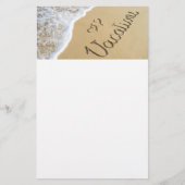 Ferien auf Strandschild Flyer (Vorne)