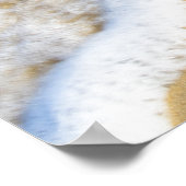 Ferien auf Strandschild Poster (Ecke)