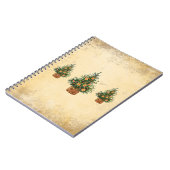 Ferien Baum Minimalistischer einfacher Landsteg Notizblock (Linke Seite)