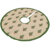 Ferien Baum Minimalistischer einfacher Landsteg Polyester Weihnachtsbaumdecke (Schrägansicht)