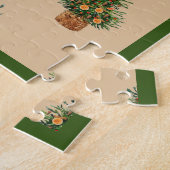 Ferien Baum Minimalistischer einfacher Landsteg Puzzle (Seite)