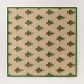 Ferien Baum Minimalistischer einfacher Landsteg Puzzle (Horizontal)