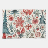 Ferien Bäume Winterurlaub Geschirrtuch (Horizontal)