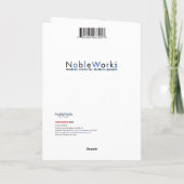 Ferien Beach Animals-Flamingo - Frohe Weihnachten Karte (Rückseite)