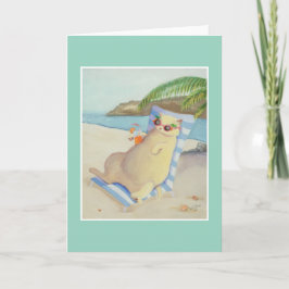 Ferien Beach Cat unter Palmen Karte