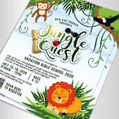 Ferien-Bibel-Schule Dschungel-Quest Jugendkirche Flyer