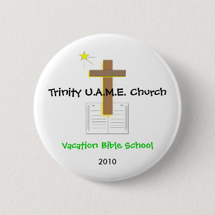 Ferien-Bibel-Schulknopf Button
