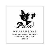 Ferien Bird of Peace Family Selbstbewusste Briefma Permastempel (Design)