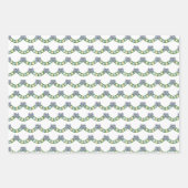 Ferien Blau und Weiß Chinoiserie mit Zitrusfrüchte Geschenkpapier Set (Vorderseite 2)