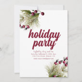 Ferien Blume Grüntöne Feierliche Party Einladung (Vorderseite)