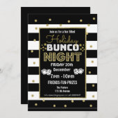 Ferien-Bunco-Nacht, Bunco Party PTA-Veranstaltung Einladung (Vorne/Hinten)