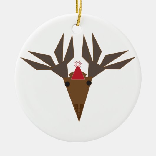 Ferien-Elch Keramik Ornament (Vorne)