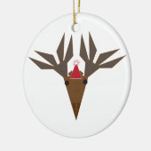 Ferien-Elch Keramik Ornament (Links)
