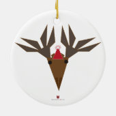 Ferien-Elch Keramik Ornament (Hinten)