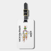 Ferien-Gen-Innere (DNS-Reproduktion) Gepäckanhänger (Vorderseite vertikal)