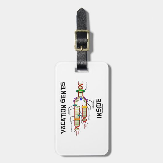 Ferien-Gen-Innere (DNS-Reproduktion) Gepäckanhänger (Vorderseite vertikal)