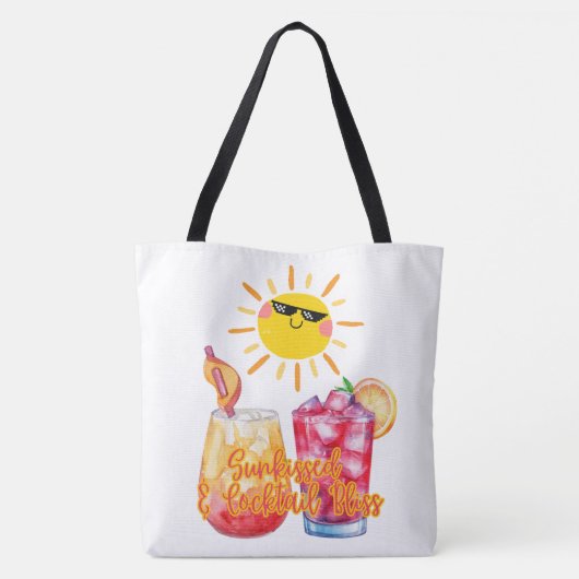 Ferien, Getränke und vieles mehr Tasche (Rückseite)