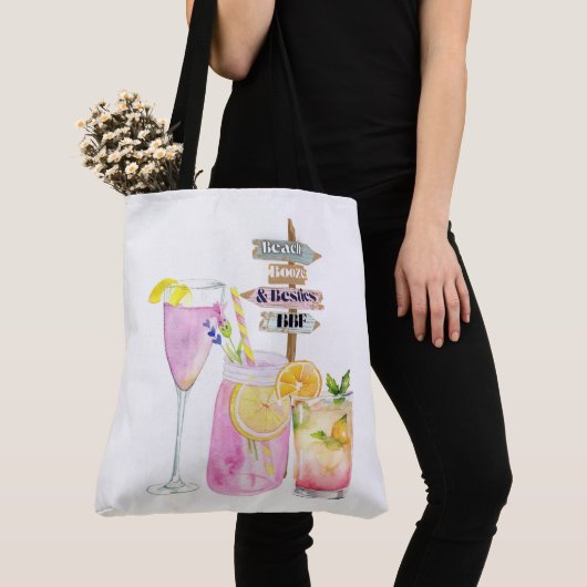 Ferien, Getränke und vieles mehr Tasche (Von Nahem)