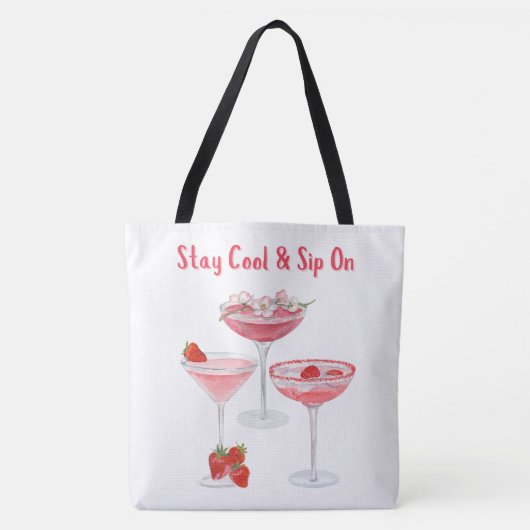 Ferien, Getränke und vieles mehr Tasche (Vorderseite)