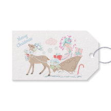 Ferien Glitzer Winter Wonderland Schlitten