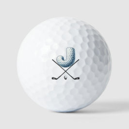 Ferien Golf Balls - Alpha Number LETTER J Golfball