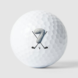 Ferien Golf Balls Alpha-Zahl 7 Golfball
