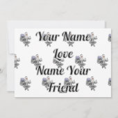 Ferien Grüße an deinen Freund  Feiertagskarte (Rückseite)