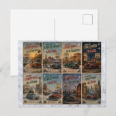 Ferien Grüße von der Route 66 Postkarte (Vorne/Hinten)