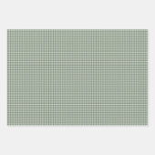 Ferien Hahnentrittmuster Schwarz-Grün Urlaub Geschenkpapier Set (Vorderseite 3)