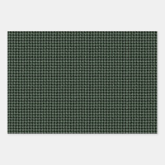 Ferien Hahnentrittmuster Schwarz Grün Urlaub Verpa Geschenkpapier Set (Vorderseite 3)