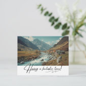 Ferien im Dorf Feiertagspostkarte (Stehend Vorderseite)