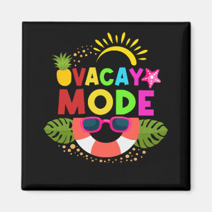Ferien im Vacay-Modus Sommerreise Fahrt weg Strand Magnet