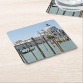 Ferien im Venedig-LandschaftsUntersetzer Rechteckiger Pappuntersetzer (angewinkelt)