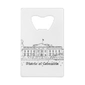 Ferien im Weißen Haus Zeichnend Urlaub Kunst, Dich Geldbeutel Flaschenöffner (Rückseite)