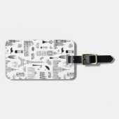 Ferien in Europa-Muster Gepäckanhänger (Vorderseite horizontal)