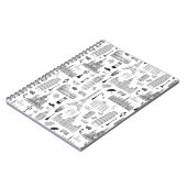 Ferien in Europa-Muster Notizblock (Linke Seite)