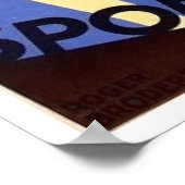 Ferien in Frankreich, Sporttourismus, Sommer, Vint Poster (Ecke)