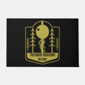 Ferien in Treehouse Fußmatte (Vorderseite)