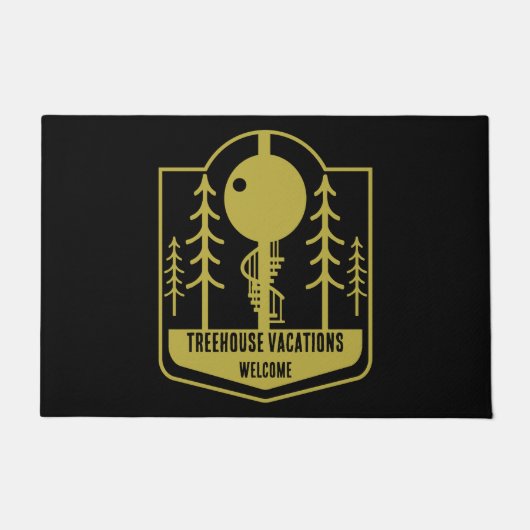 Ferien in Treehouse Fußmatte (Vorderseite)