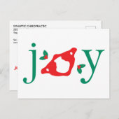 Ferien JOY (Atlas) Chiropraktische Postkarte (Vorne/Hinten)