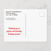 Ferien JOY (Atlas) Chiropraktische Postkarte (Rückseite)
